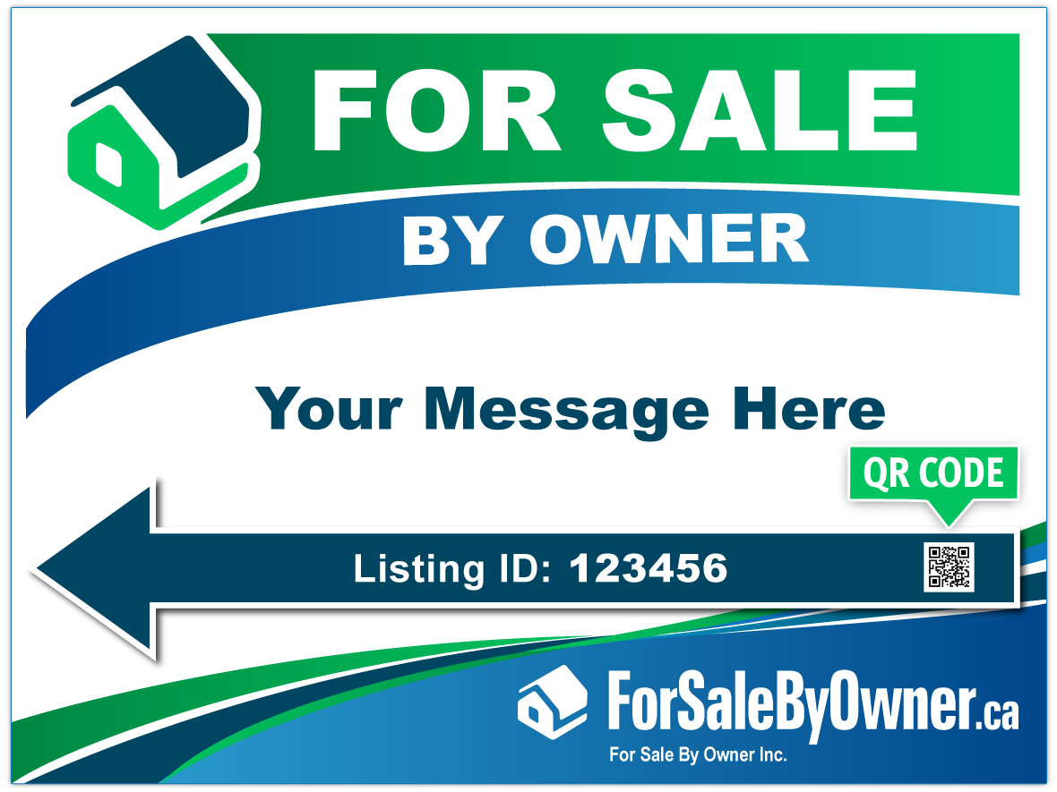 Directional lawn signs