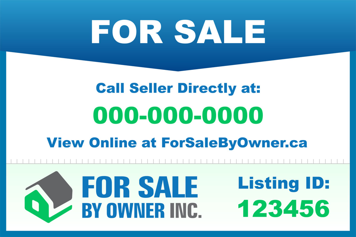 FSBO Main Lawn Sign