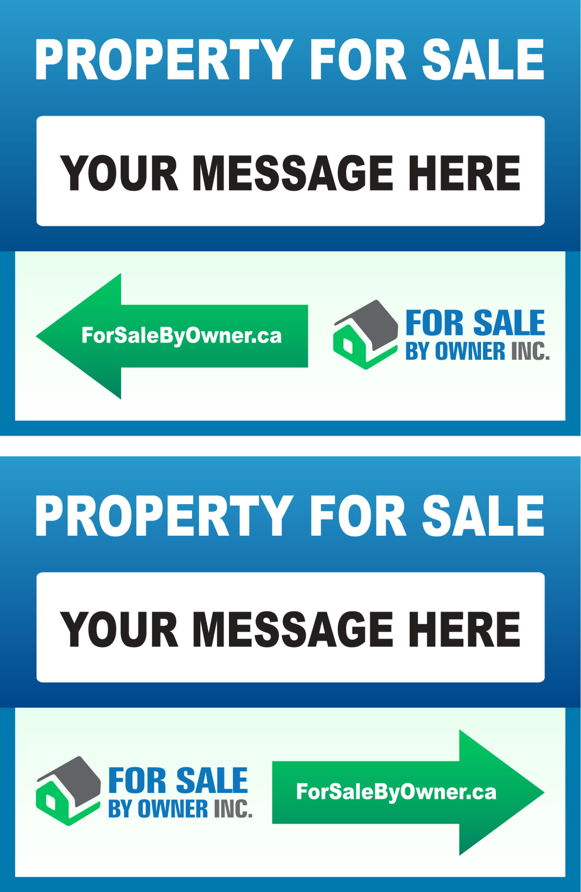 FSBO Directional Lawn Signs