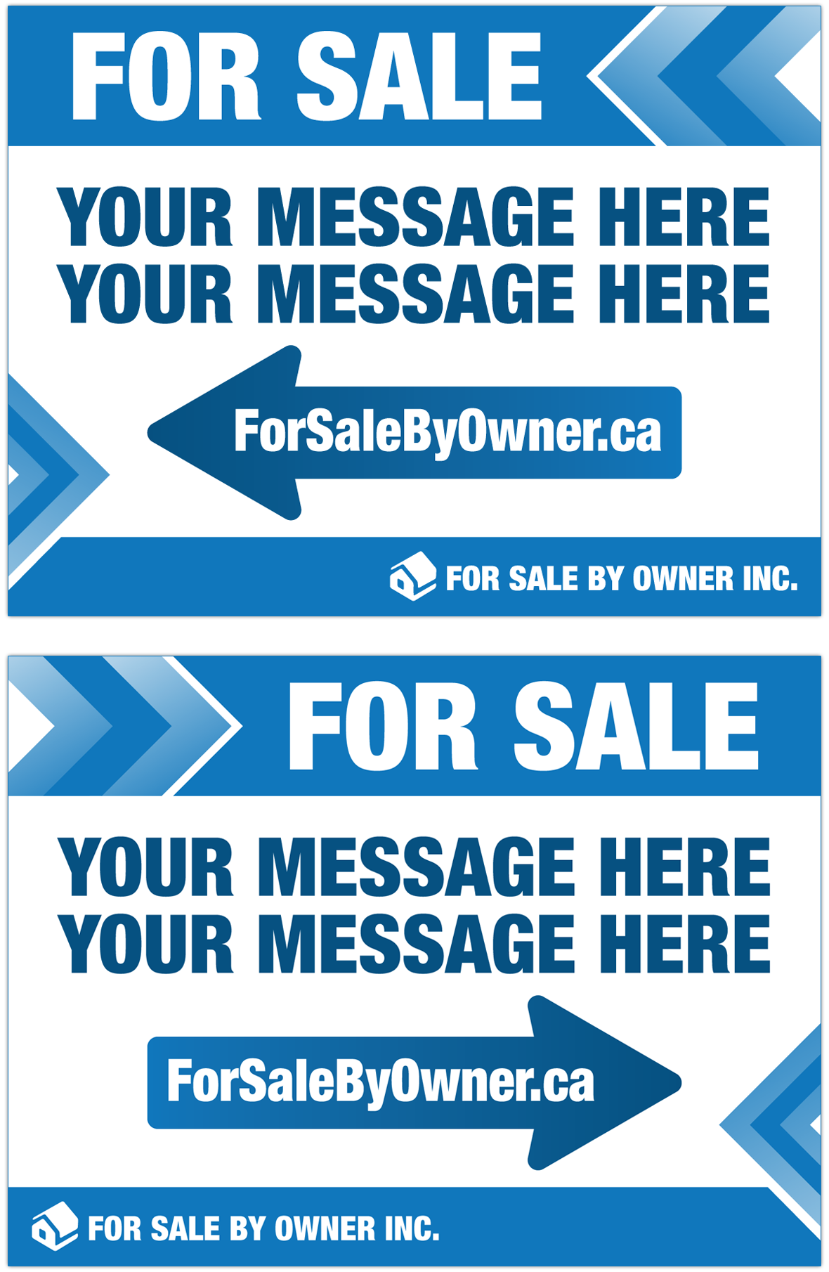 FSBO Directional Lawn Signs