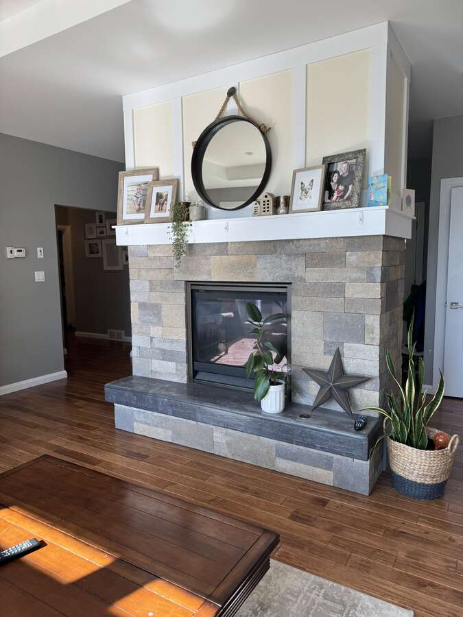 Propane fireplace in the Great room