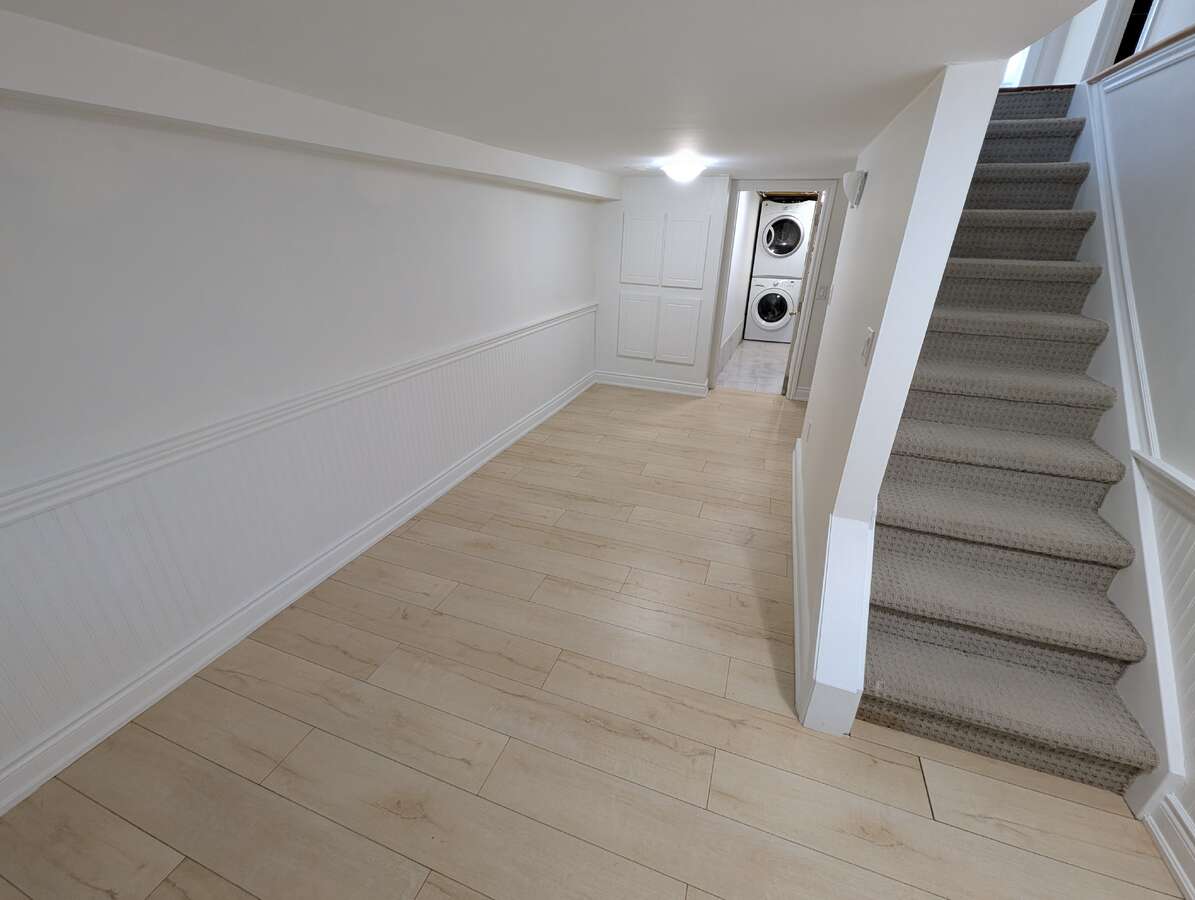 Basement Overlooking Stairs