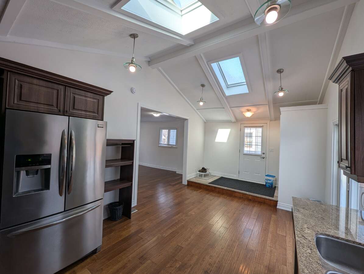 Kitchen with Side Door Entrance