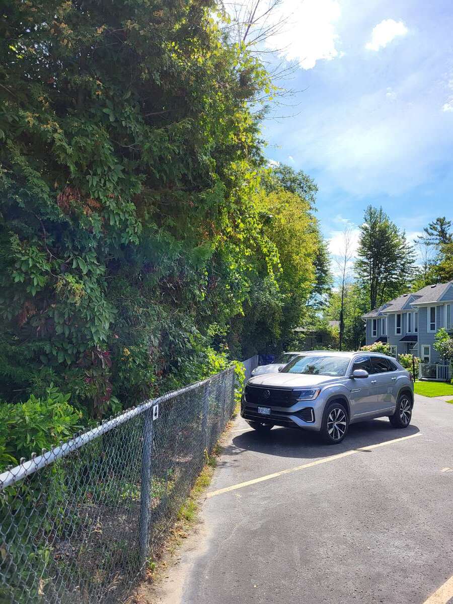 Parking Spots Looking South on the Condo Complex