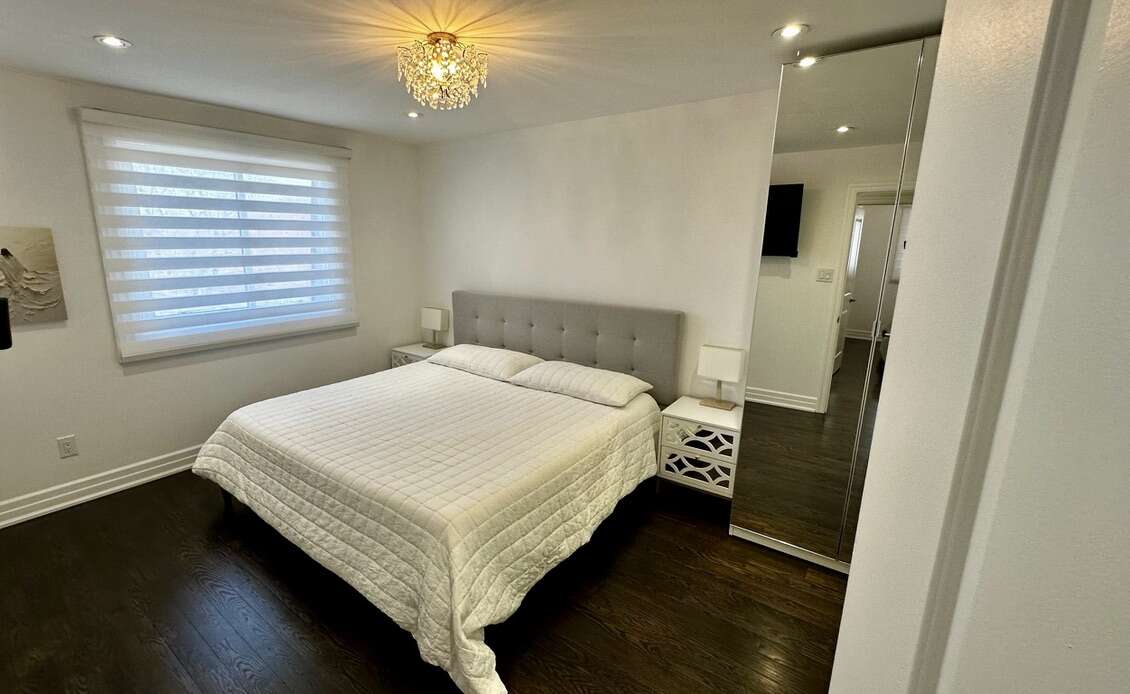 Primary Bedroom with Ensuite. Built-in Mirrored Armoire INCLUDED!