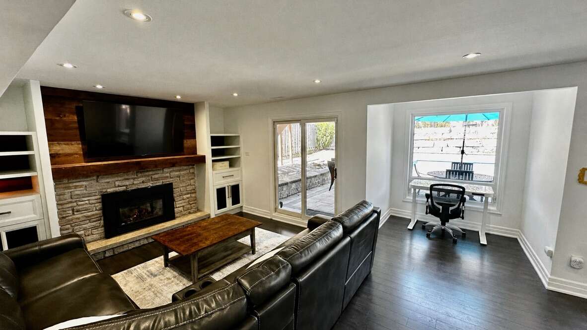 Gas Fireplace and Built-in Wall Unit!