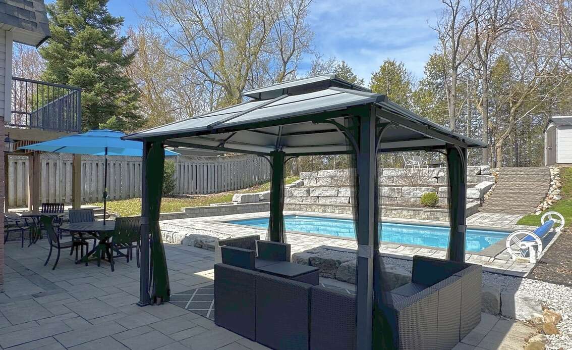 Gazebo INCLUDED!  Tens of Thousands in Armour Stone/Natural Stone Steps!