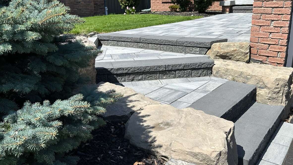 New Carrara Walkway/Steps from 'Best Way Stone'  (2025)