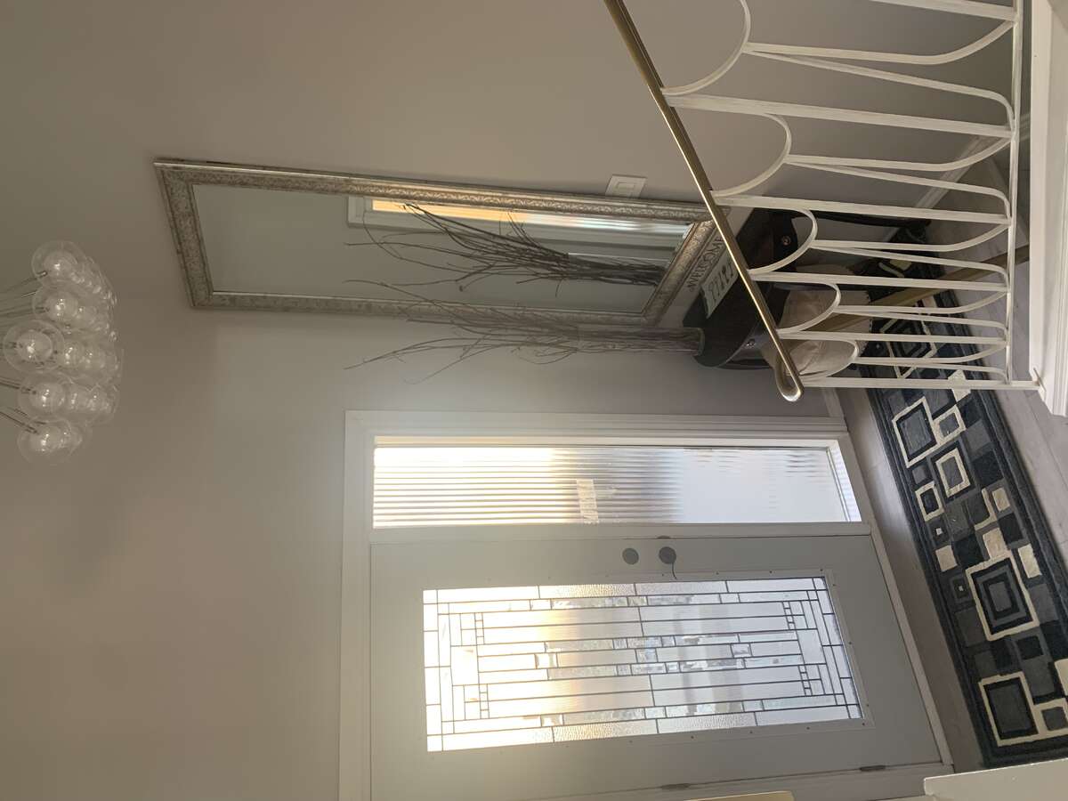 left side of front entrance