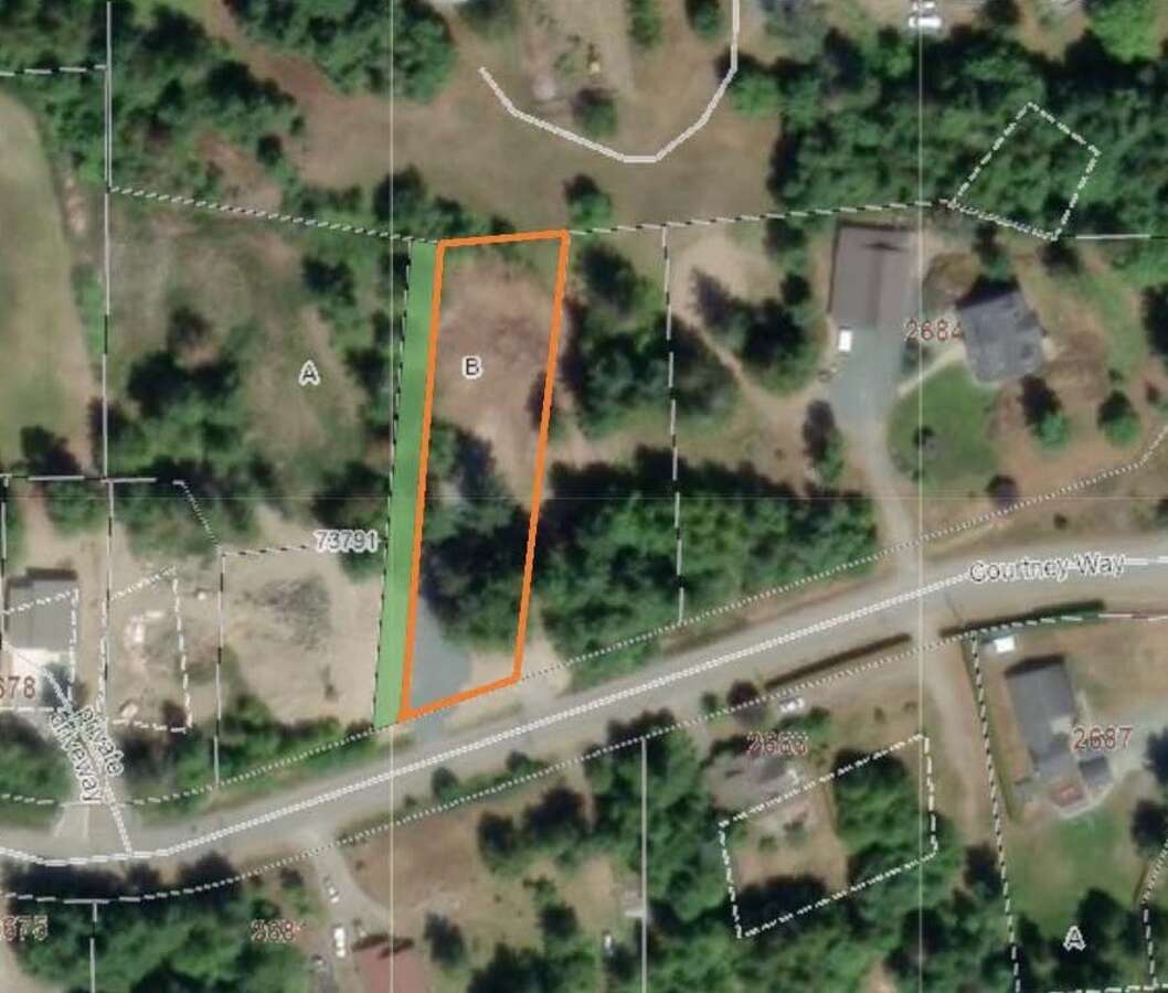 Aerial view of lot