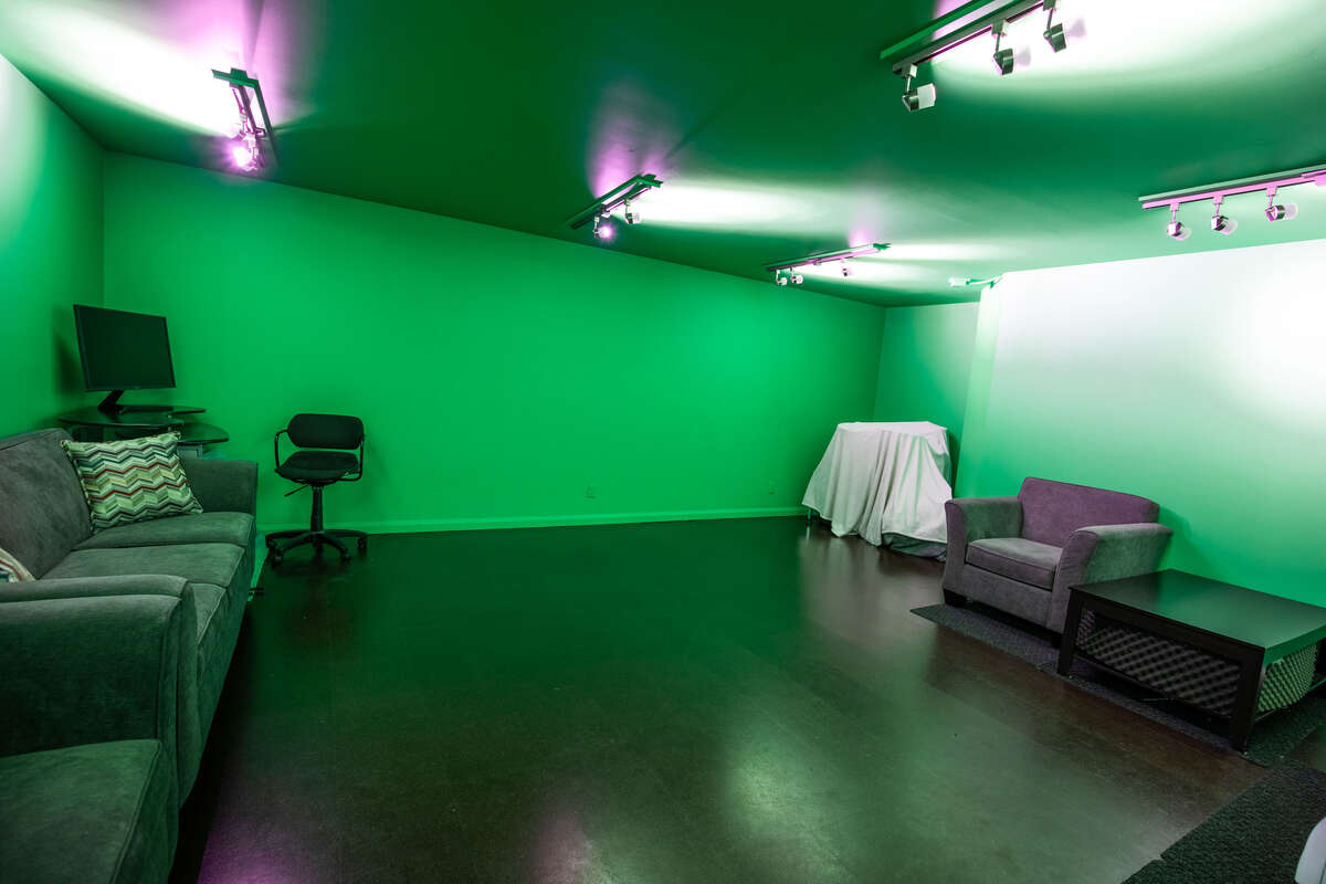 18’ X 24’ finished and professionally soundproofed studio space with additional storage