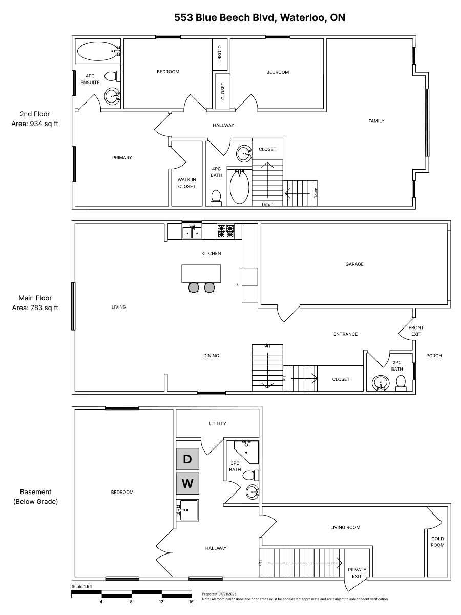 3 + 1 Bedroom Detached Home in Laurelwood Waterloo