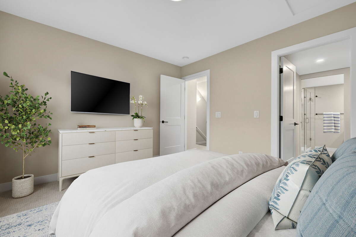 Virtually Staged Primary bedroom