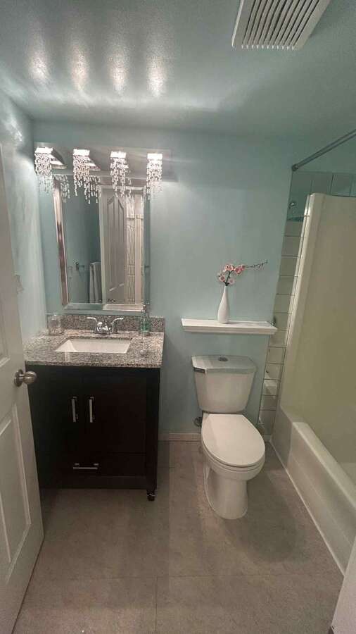 Bathroom with the bath tub