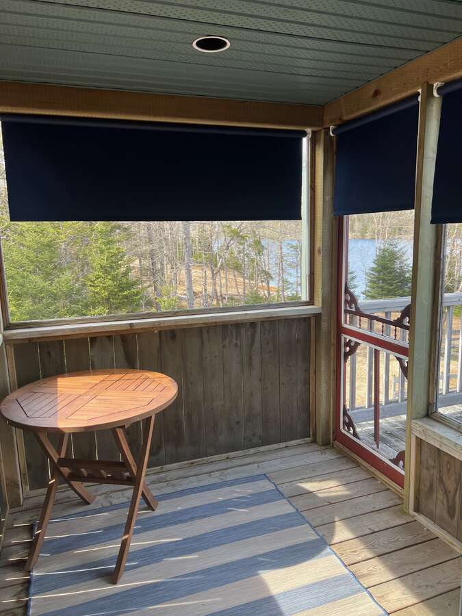 Porch off kitchen to upper deck