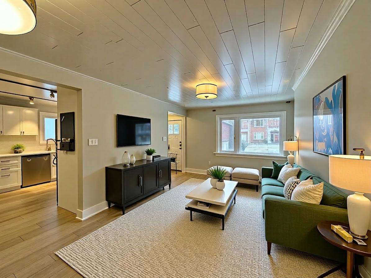 Living Room with Virtual Staging