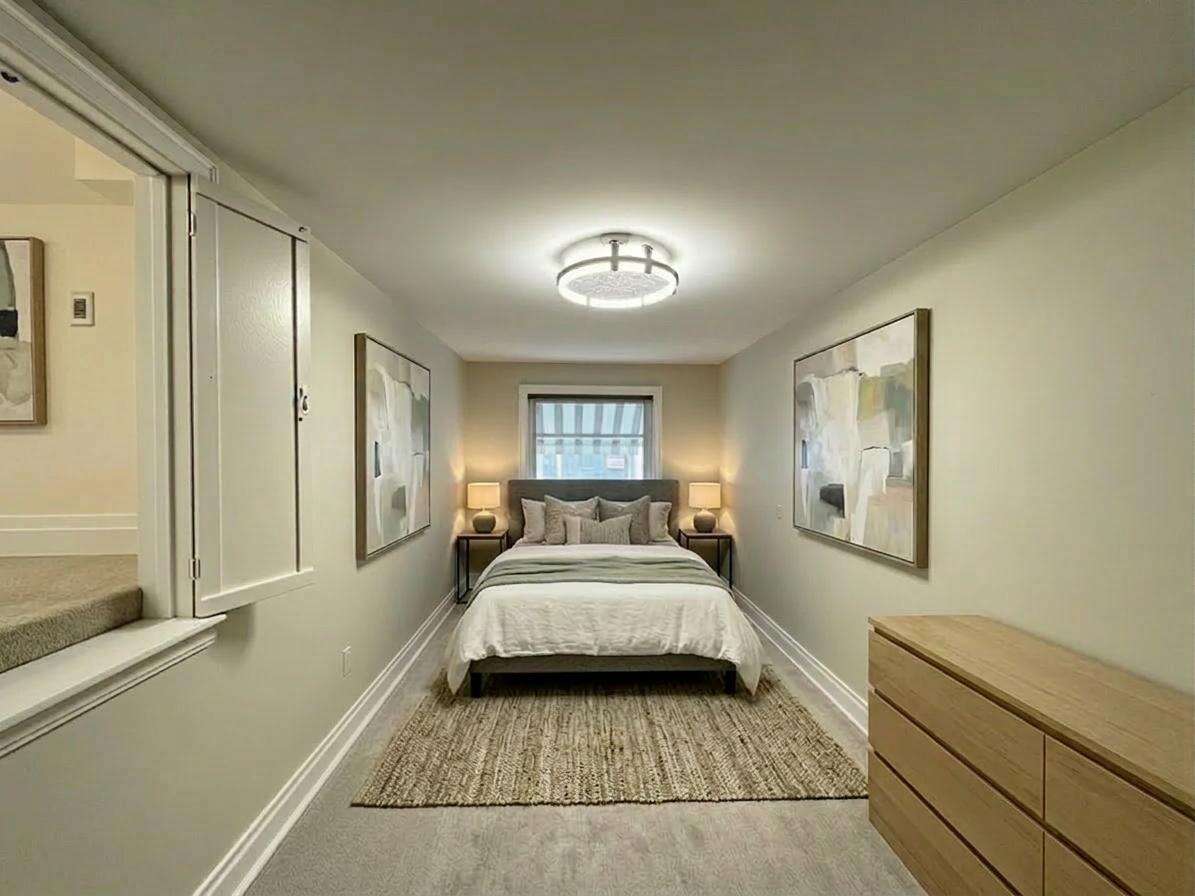 Upper Level Bedroom #3 with Virtual Staging