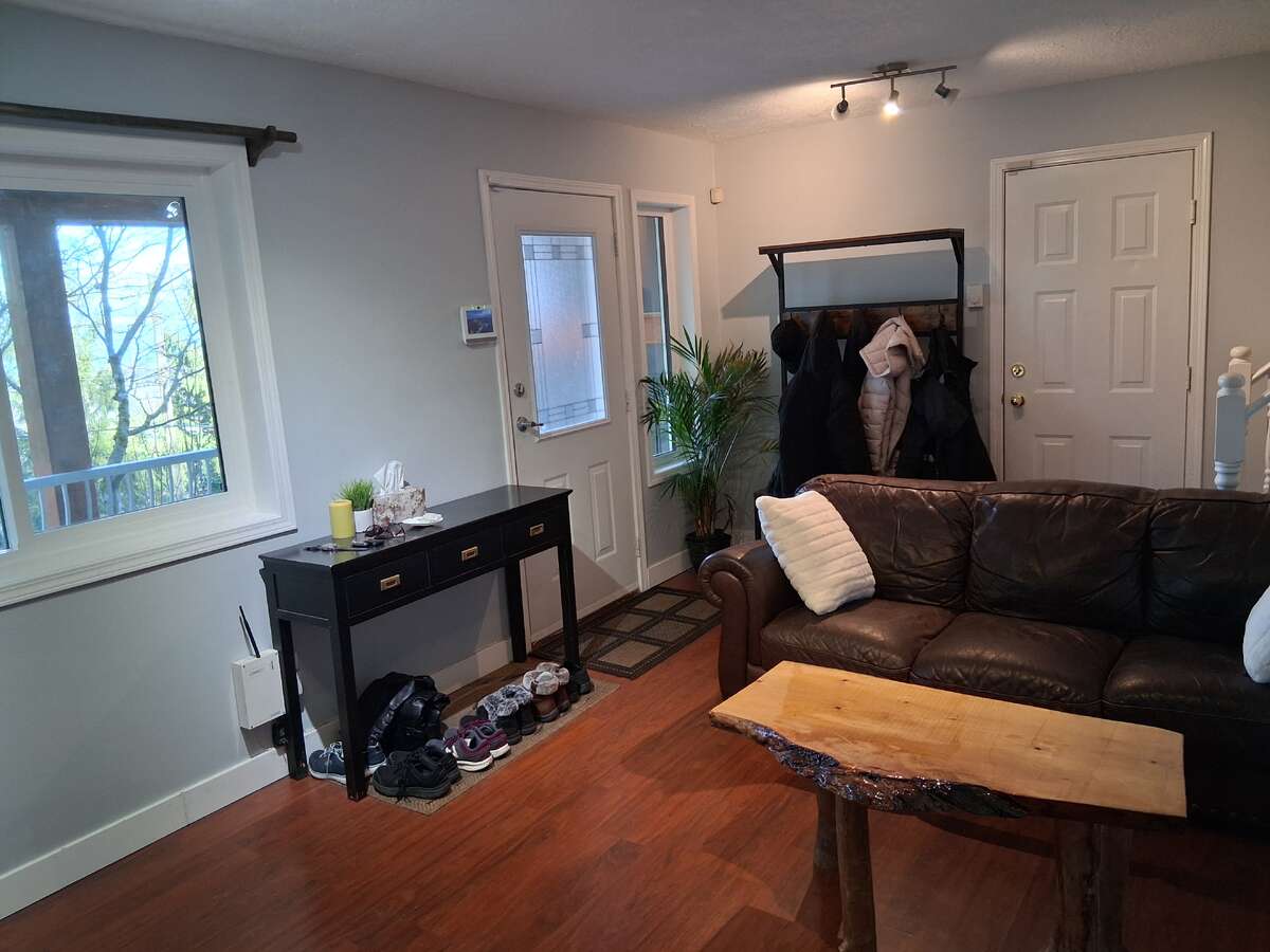 Main Front Entrance, Garage door & Veranda-lower level