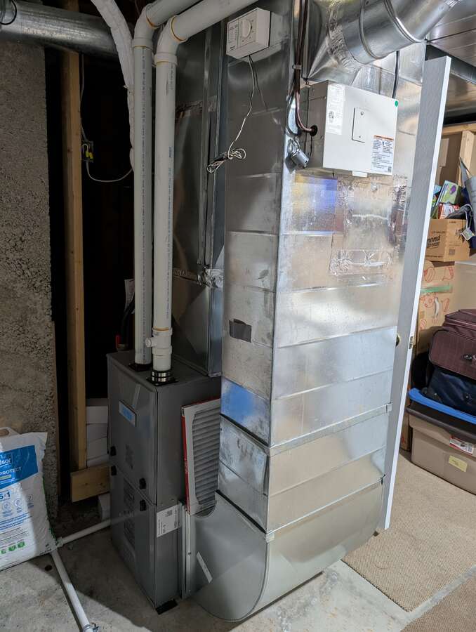 Basement Furnace Room and Storage