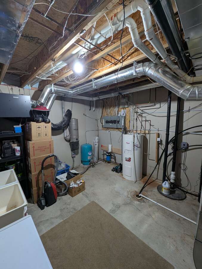 Basement Furnace Room and Storage