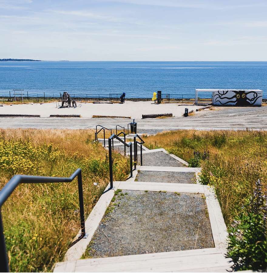 Steps to the beach