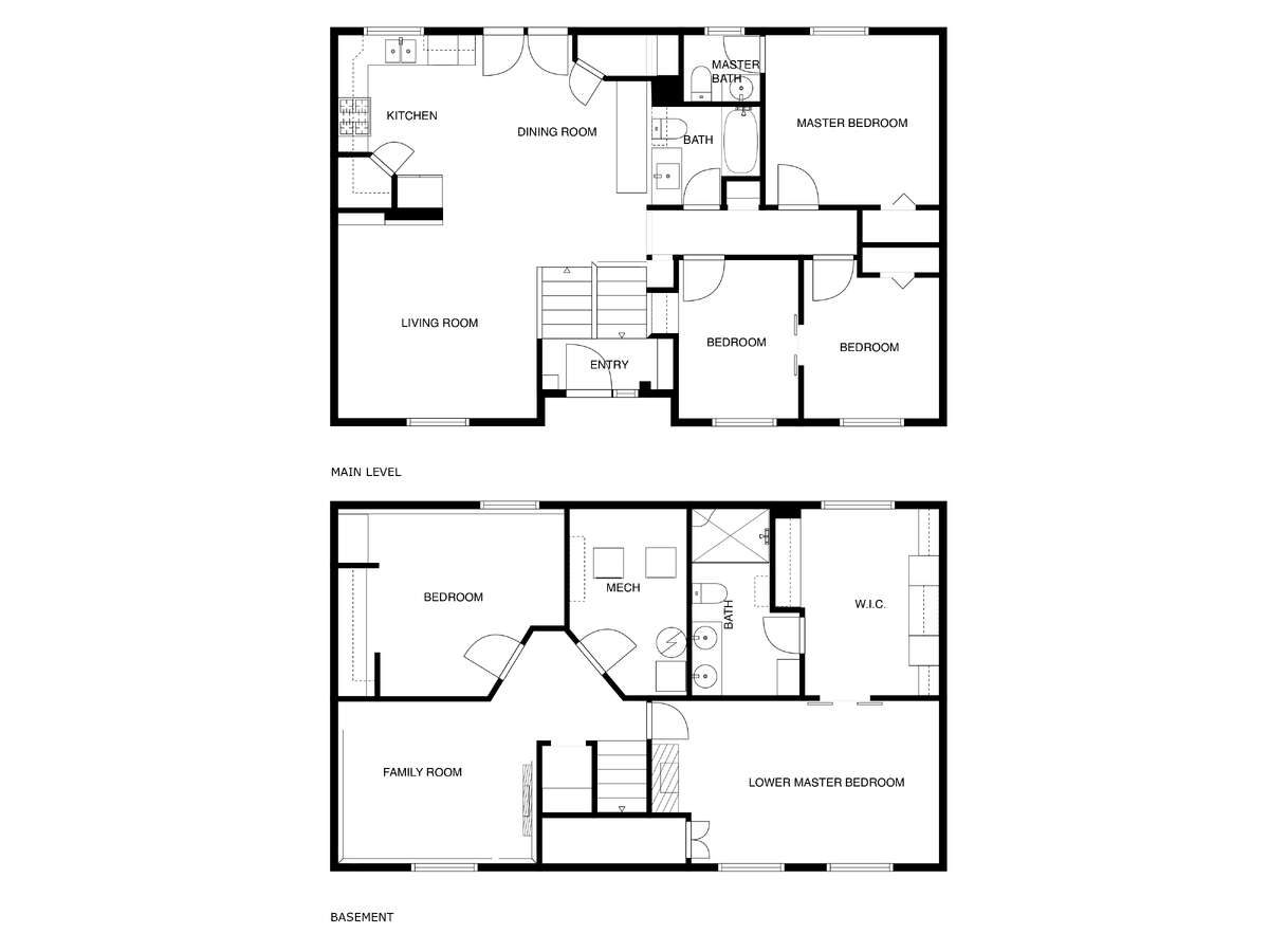 Floor Plan Up and Down