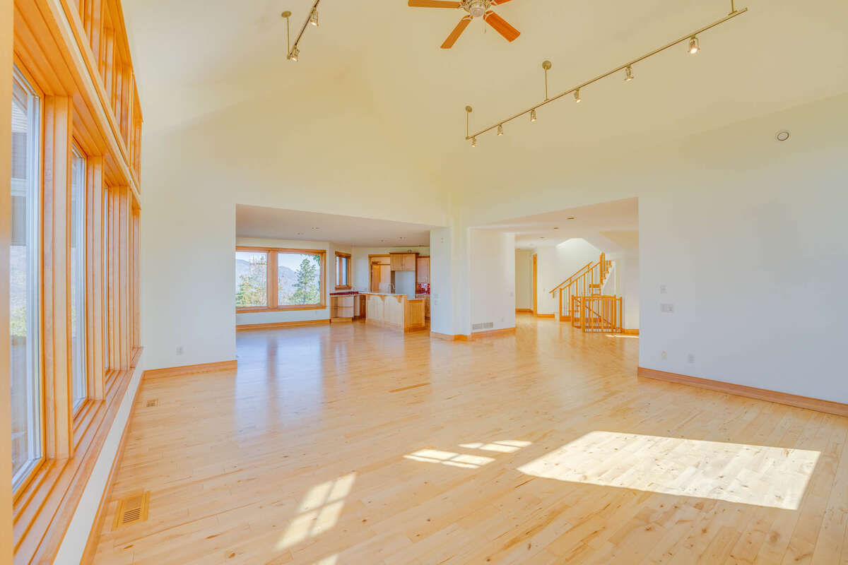 Walk out to the main patio from the living area