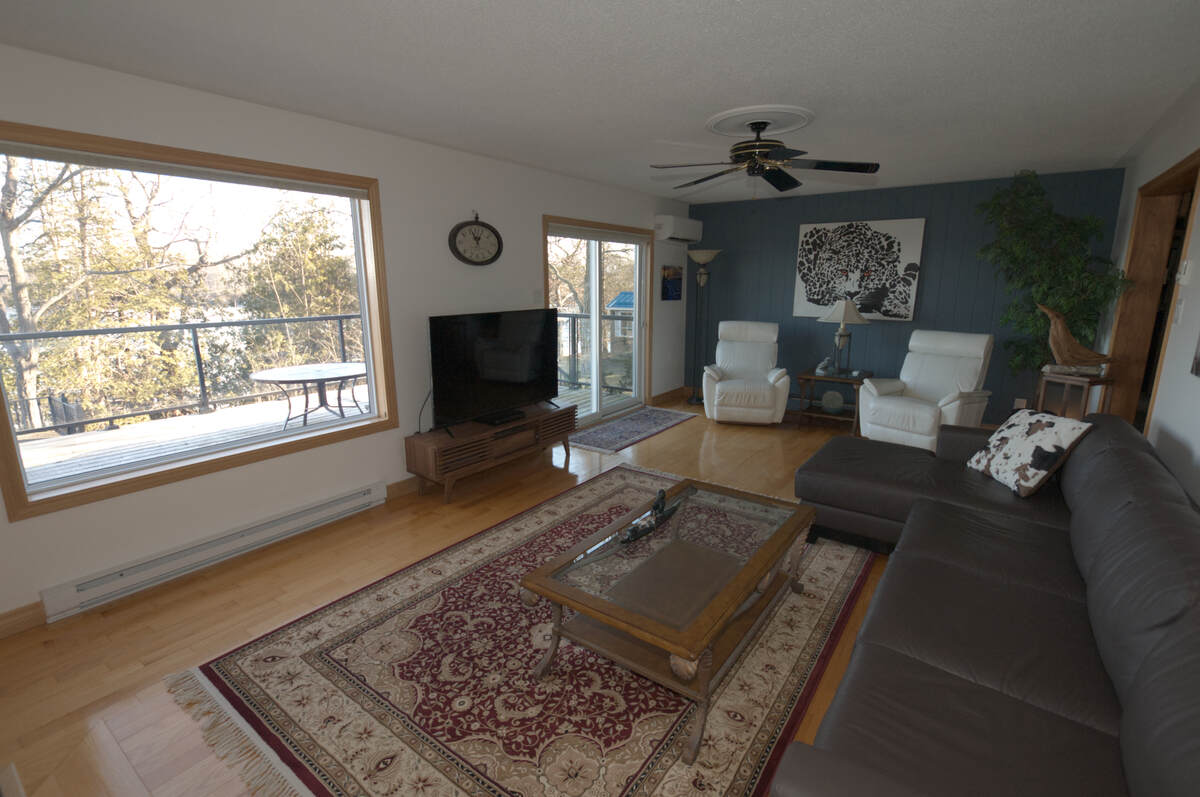 Living room from fireplace