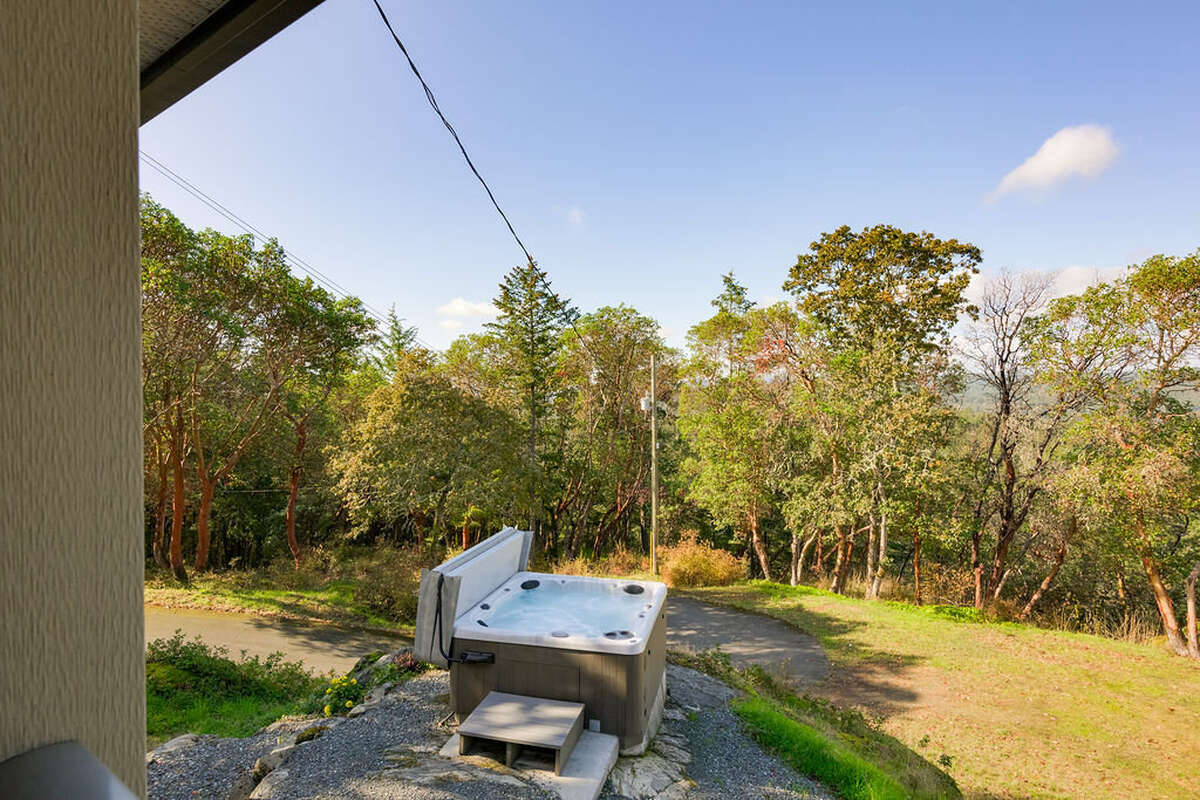 Hot tub from the verandah