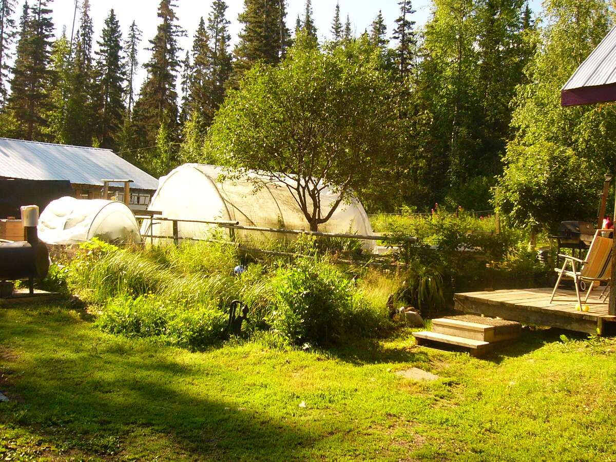 South facing, the bears took the fruit trees out this summer,but rest is the same.