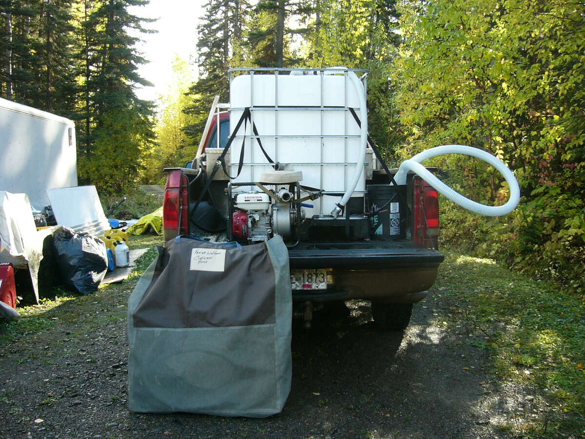 cistern filling equipment that comes with the house.