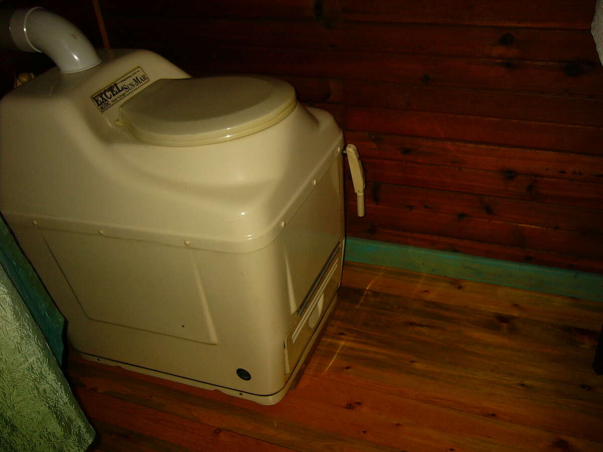 Sun Mar composting toilet .