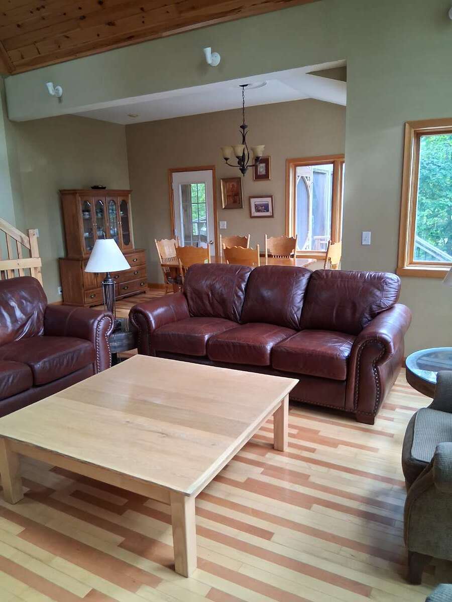 Enjoy supper in the open concept dining room.