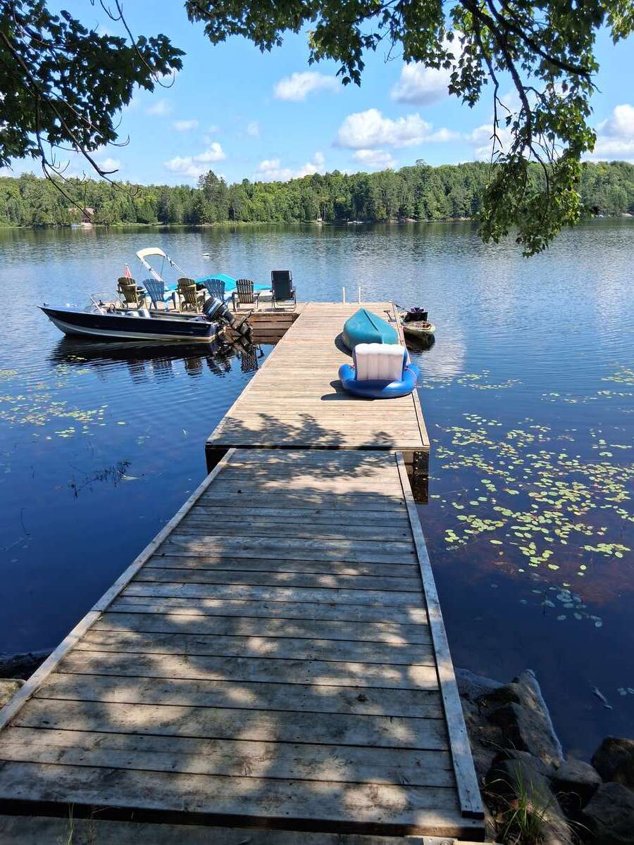 Here we are. Room for a boat or two and you're water toys.