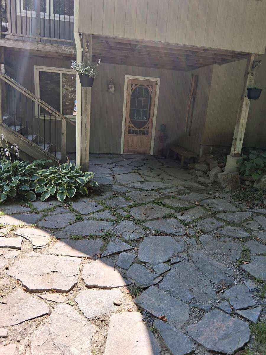 Come on in the side door. It is cool in the summer and warm in the winter.
