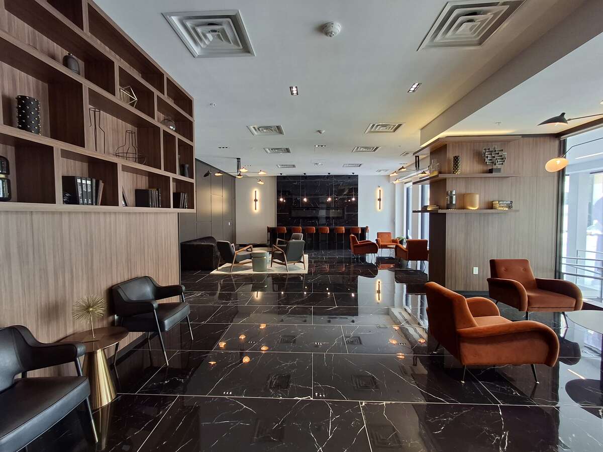 Upscale and large lobby