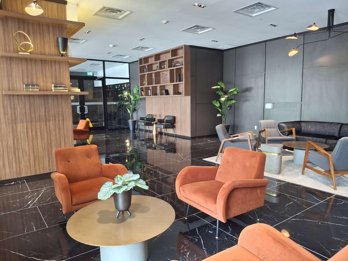 Upscale and large lobby