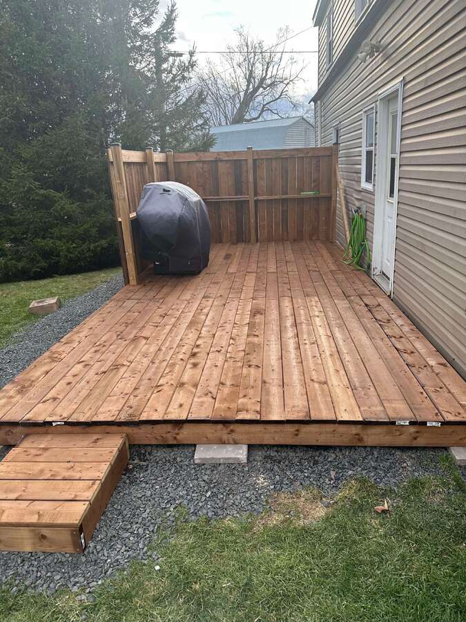 new back deck privacy deck