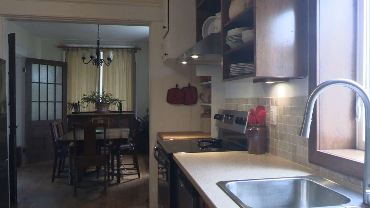 Kitchen sink & counter view