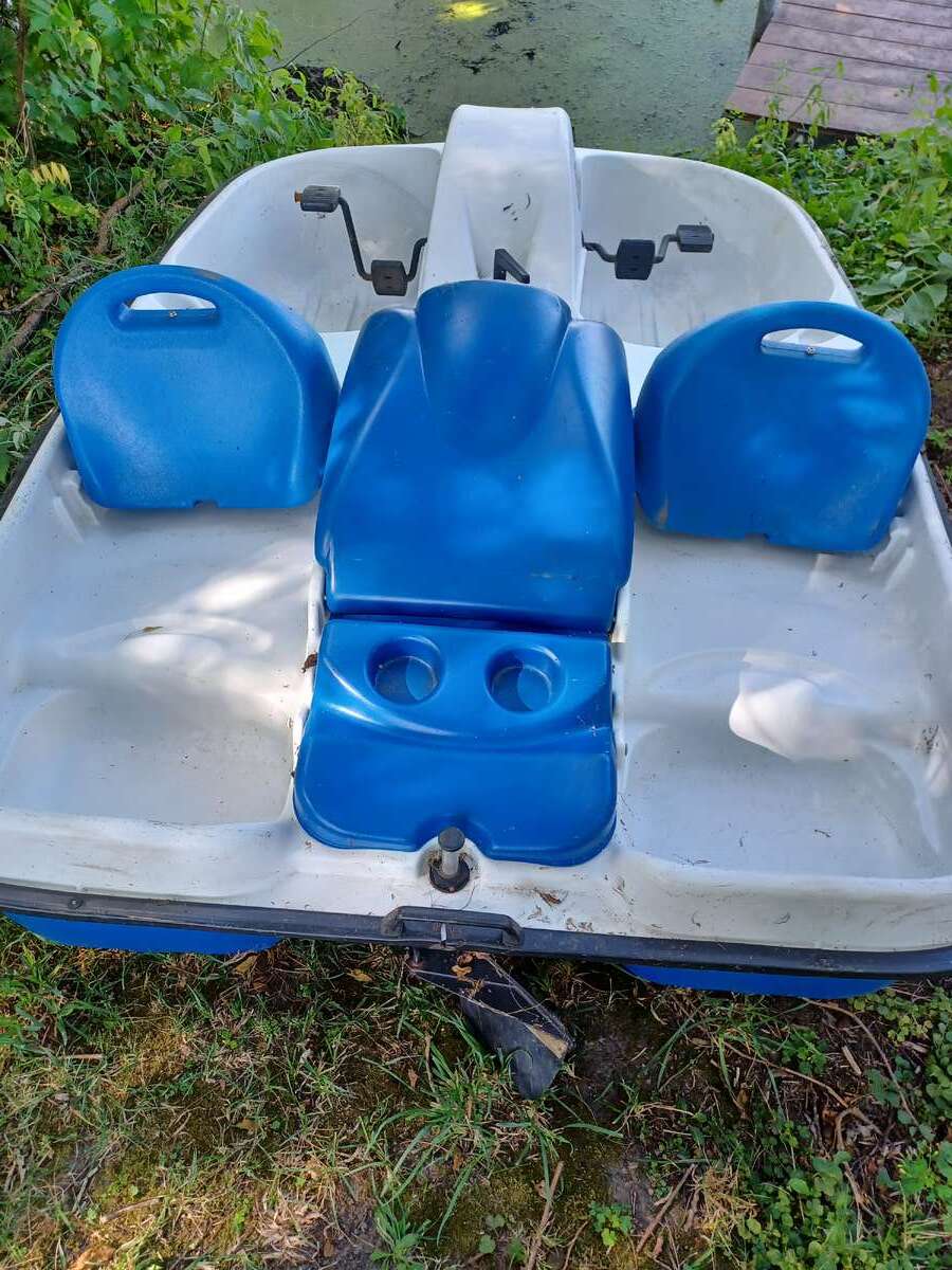 Paddle boat and dock included