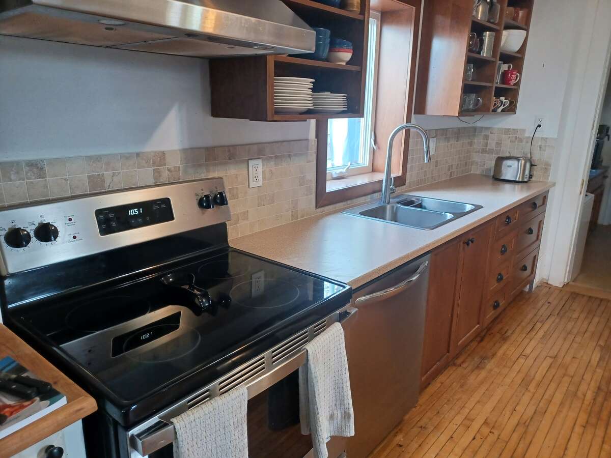 Kitchen with updated counters