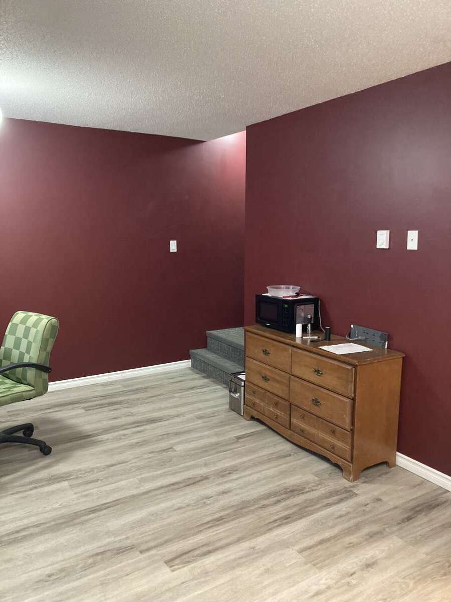 Stairs going up to bedrooms