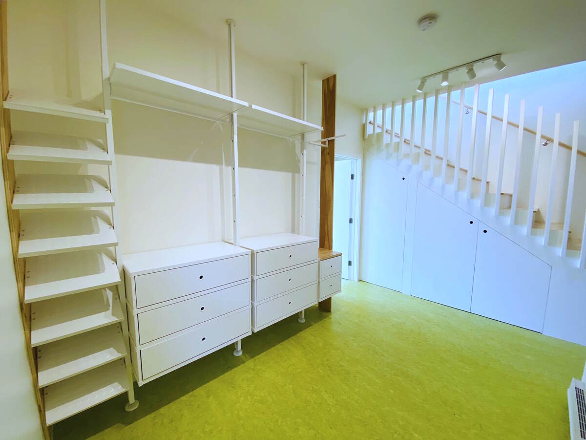Front entry of unit (second floor of building)
