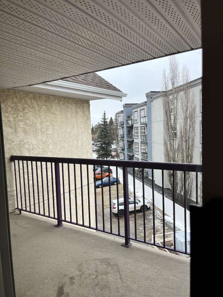 Large balcony with natural gas hookup for BBQ.