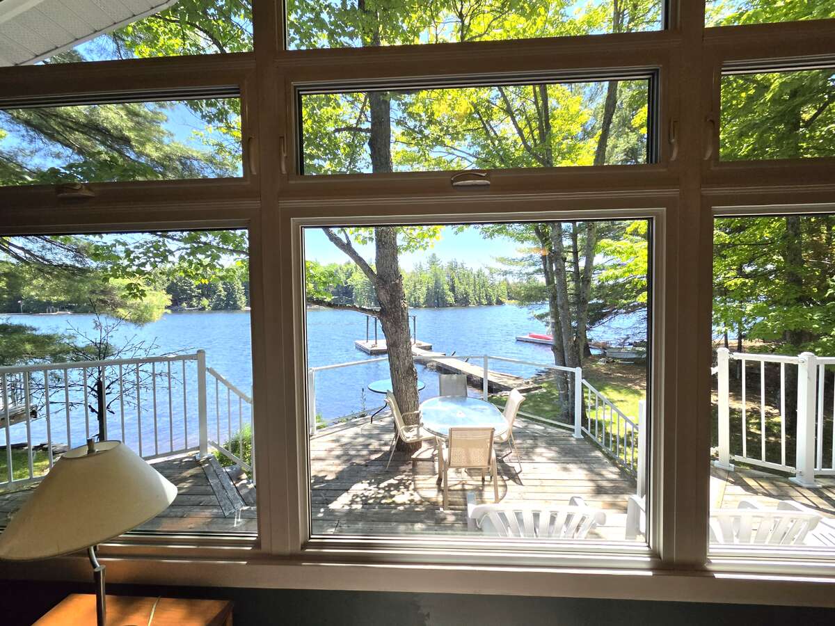 View looking onto sunken deck