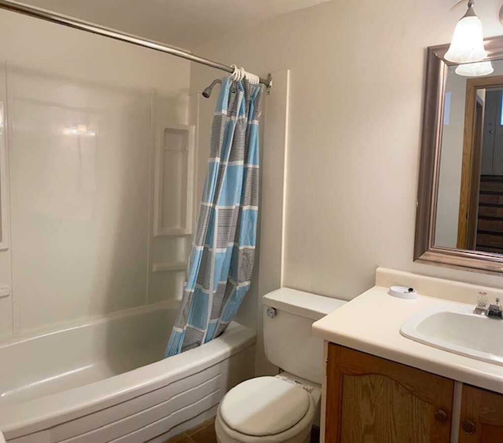 Main bath on lower level