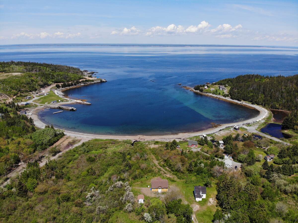Local Beach. Property line is approx 20 meters from bottom right of this picture.