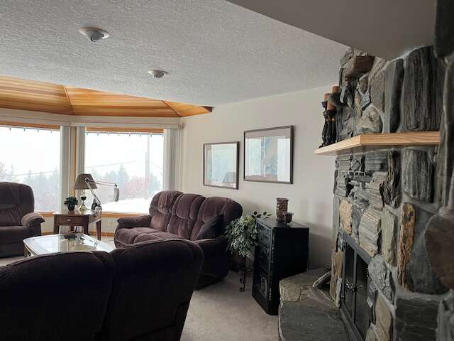 Living room & fireplace