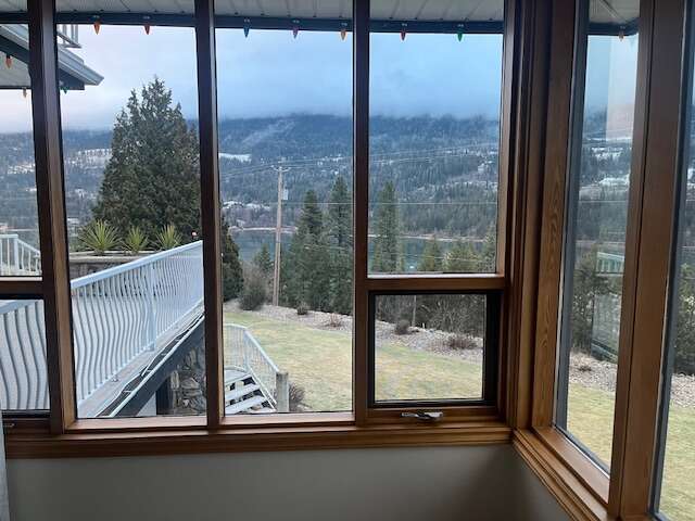 View from dining room looking SE