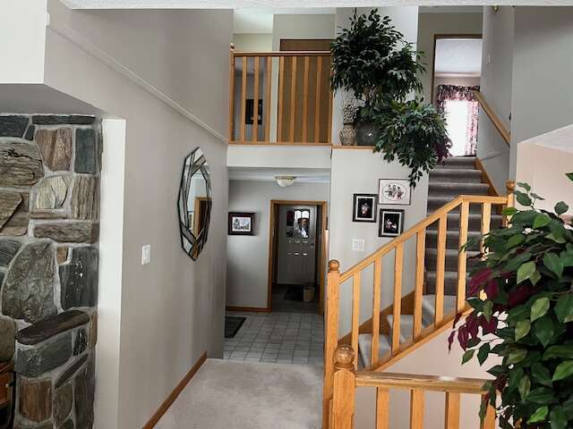 looking from living room toward foyer